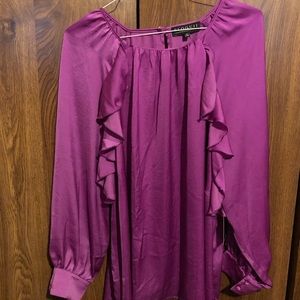 Plus size polyester blouse